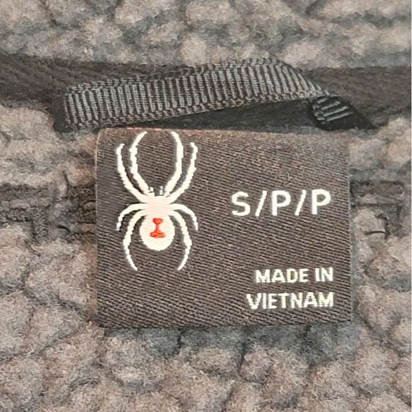 Spyder Gray Full Zip  Knit Jacket Size Small Petite - Picture 8 of 13